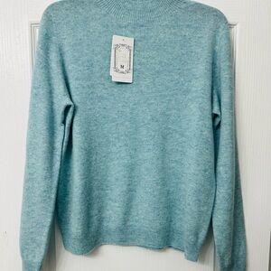Women's Blue Merino wool Sweater